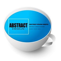Abstract white cup pattern design and background. Use for modern design, cover, template, decorated, brochure, flyer.