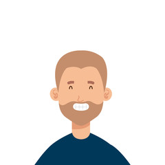 young man with beard avatar character