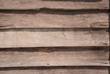 Aging teak weatherboards Thailand