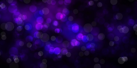 Dark Pink vector template with circles. Abstract colorful disks on simple gradient background. Pattern for wallpapers, curtains.