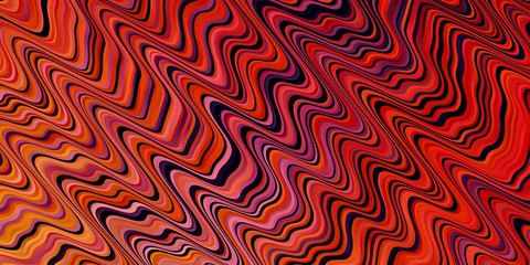 Light Pink, Yellow vector layout with wry lines. Illustration in abstract style with gradient curved.  Design for your business promotion.