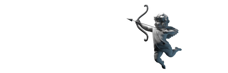 cupid angel for valentines day 3D render