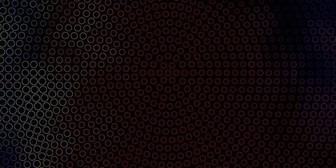 Dark Multicolor vector layout with circle shapes. Modern abstract illustration with colorful circle shapes. Pattern for wallpapers, curtains.