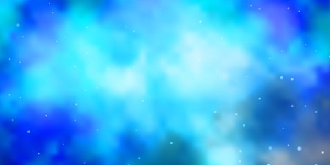 Light Pink, Blue vector texture with beautiful stars. Shining colorful illustration with small and big stars. Design for your business promotion.