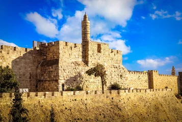 Fotobehang De Toren van David, ook wel bekend als de Citadel van Jeruzalem, © Marcio
