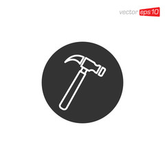 Hammer Icon Design Illustration Vector