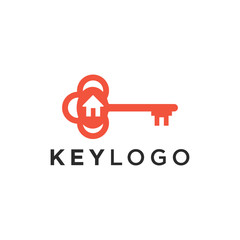 Key Logo Template Design Vector Illustration