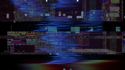 Glitch noise static television VFX. Visual video effects stripes background, tv screen noise glitch effect. Video background, transition effect for video editing real