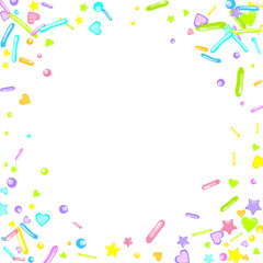 Sprinkles grainy. Cupcake dessert bakery confetti