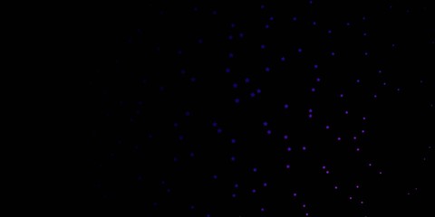 Dark Purple vector background with small and big stars. Shining colorful illustration with small and big stars. Theme for cell phones.