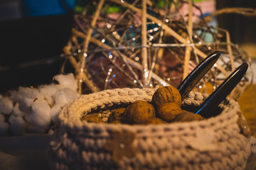 Handmade crocheting crafts. Wool Handmade Decoration.