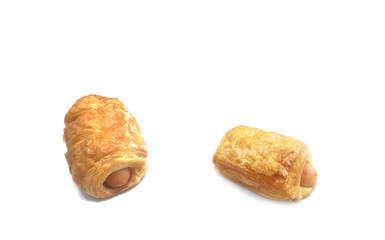 bakery bread isolated on white background