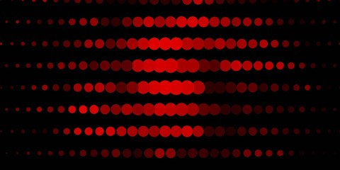 Dark Red vector template with circles. Colorful illustration with gradient dots in nature style. New template for a brand book.