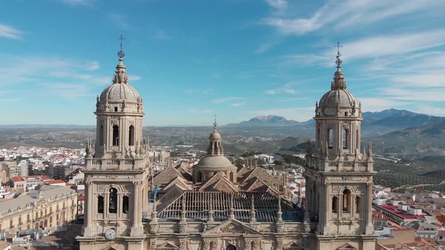 Beautiful shoots of Jaen - Spain focus on Jaen cathedral in Santa Maria Square.
Flying with a drone to show the architecture and the city, shoots are done by day and night on Christmas period.