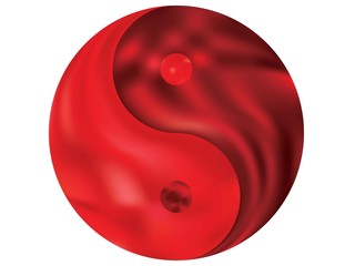 Colorful background in the form of yin yang.
