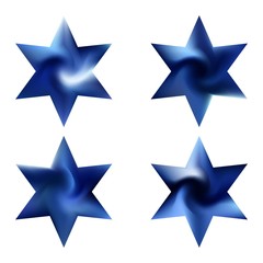 Kit of hexagram gradient backgrounds.