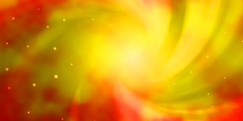 Obraz premium Light Orange vector background with colorful stars. Colorful illustration with abstract gradient stars. Theme for cell phones.