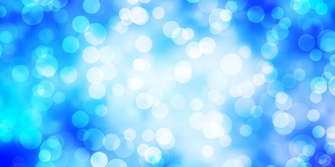 Light Pink, Blue vector texture with disks.