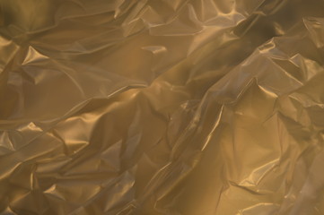 The surface of the plastic bag