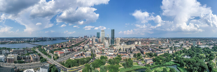 Fototapeta na wymiar Boston south side panoramic