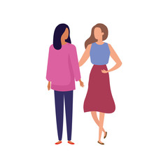 beautiful women avatar character icon