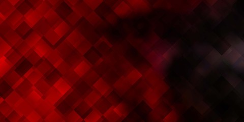 Dark Red vector background with rectangles.