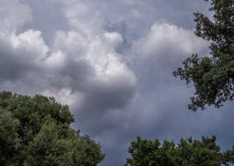 Obraz premium Summer thunderstorm activity over the Highveld region of the Gauteng province in South Africa