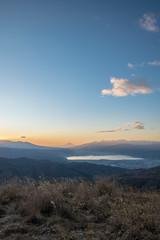 【秋】高ボッチ高原の朝焼け