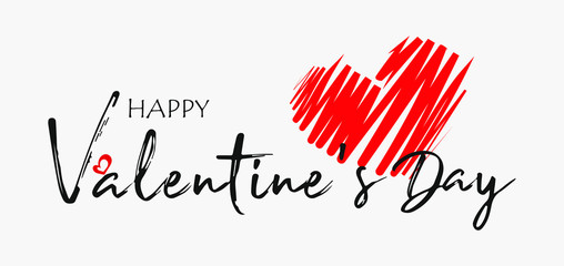 Valentines day background with heart pattern and typography of happy valentines day text . Vector illustration. Wallpaper, flyers, invitation, posters, brochure, banners and others.