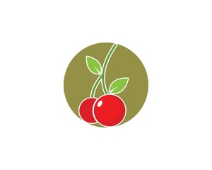 cherry fruit icon vector illustration