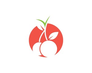 cherry fruit icon vector illustration