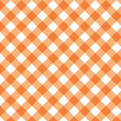 Checkered orange and white check pattern background,vector illustration