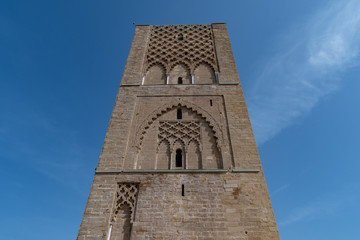 Fototapeta na wymiar Hassan Tower in Rabat, Morocco