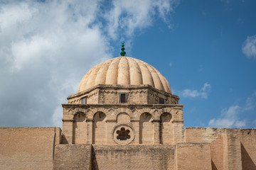 Fototapeta na wymiar A dome in the Great Mosque of Kairouan, Tunisia
