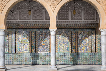 Inner courtyard in the barber mosque, Kairouan