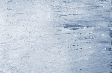 Ice background. The frozen texture of the water
