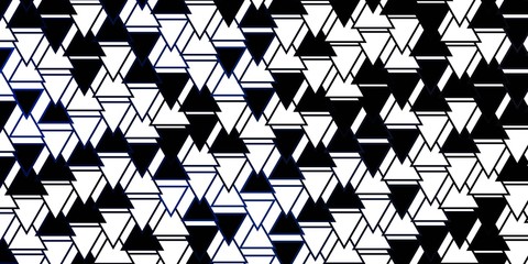 Fototapeta premium Dark BLUE vector template with lines, triangles. Smart design in abstract style with gradient triangles. Best design for posters, banners.