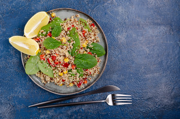 Quinoa salad with vegetables
