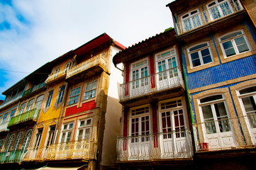 Fototapeta na wymiar Residential Buildings - Guimaraes - Portugal