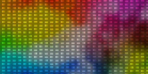 Light Multicolor vector template with rectangles.