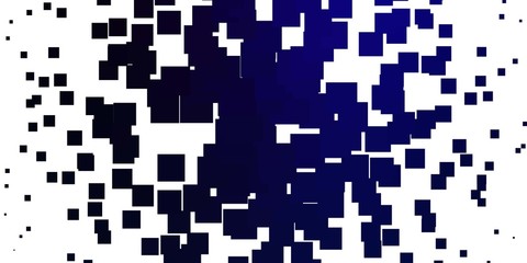 Light BLUE vector pattern in square style. Modern design with rectangles in abstract style. Design for your business promotion.