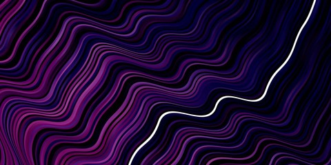 Dark Pink vector texture with circular arc. Illustration in abstract style with gradient curved.  Pattern for ads, commercials.