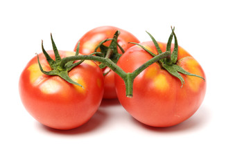 fresh tomato isolated on white background
