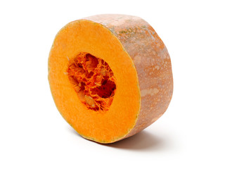 fresh butternut pumpkin on white background