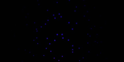 Dark Pink, Blue vector layout with bright stars. Modern geometric abstract illustration with stars. Pattern for new year ad, booklets.