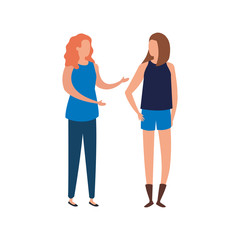 beautiful women avatar characters icons