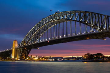 Fototapeta na wymiar Sydney Harbour Bridge Sky