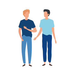 young men avatar character icons