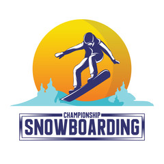 Winter Sport Design - Inspiration Of The Snowboarding Logo