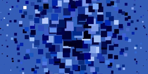 Light BLUE vector background with rectangles. Abstract gradient illustration with rectangles. Pattern for commercials, ads.